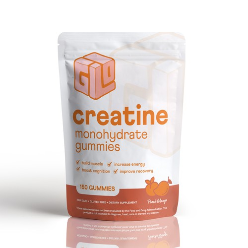 Bag Design for Creatine Monohydrate Gummy brand Design by Fredrick Balois
