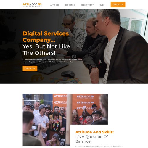 Diseño de página web propuesta en el concurso por WebNest™