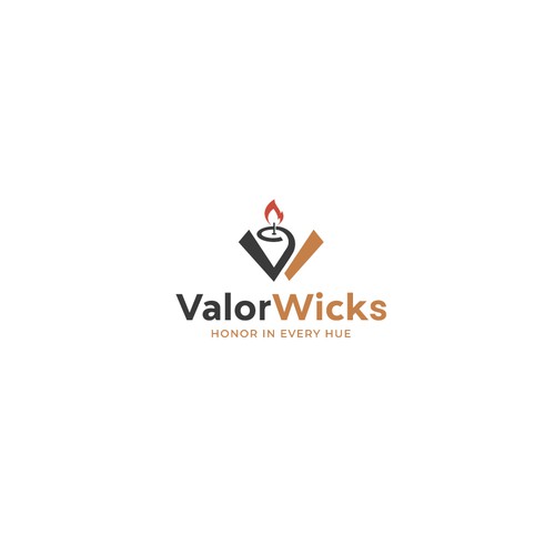 Ignite Creativity: Design the Emblem of Valor for ValorWicks' Logo Contest Design by D Better Design