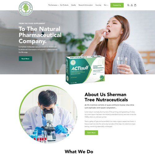 Sherman tree website Design by FixInc