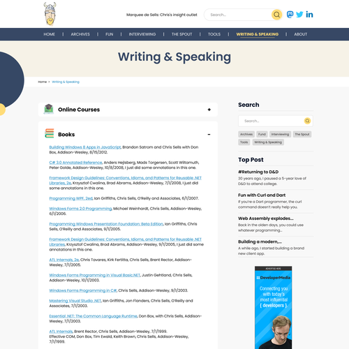 modern redesign for fun technical blog site Design by Technology Wisdom