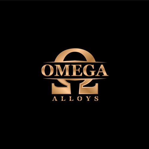 Create a cool logo using the omega symbol. Logo brand identity