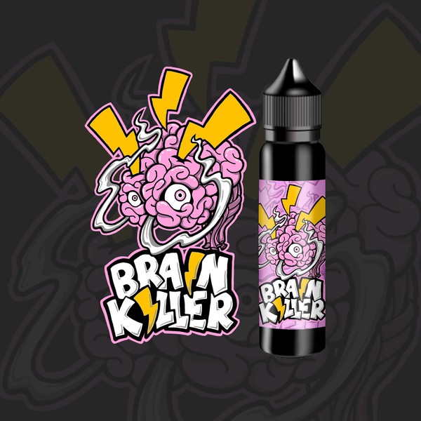 Design by Parasaa titled "vape liquid logo design"