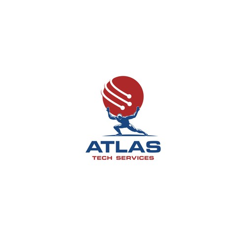 Guaranteed-  Create a logo and branding concept for Atlas Tech Services Design by BAY ICE 88