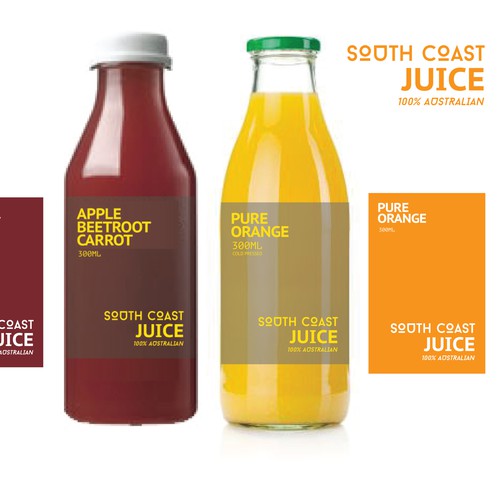 New cold pressed juice label Product label contest