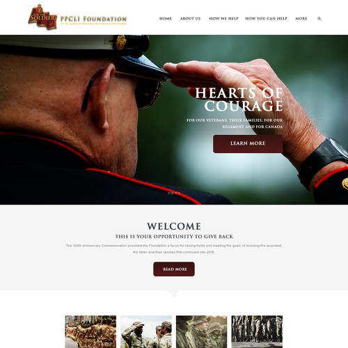 PPCLI Foundation website Design by Infinityデザイナー