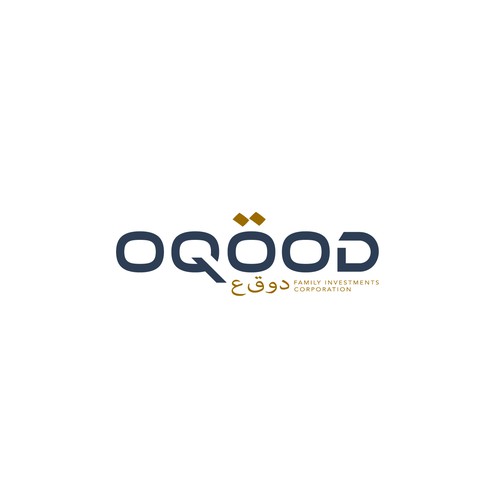 Oqood branding project - Arabic and English text version logo Design by LOLIALOVAdesign