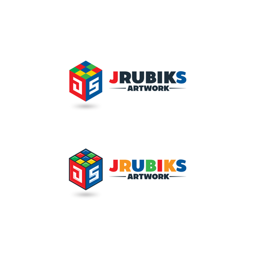 Puzzle together a Rubiks Cube Art business design! Design by Man632