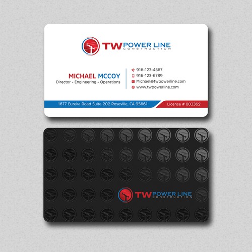 Business Card for a high voltage company Design by prosenjit_P