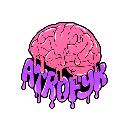 Athew_YanaさんのHelp me melt brains with a logo representing my internet personaデザイン