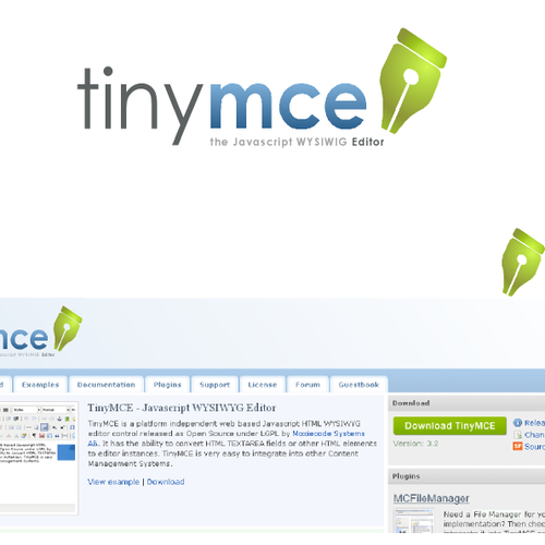 Logo for TinyMCE Website Diseño de AL.design