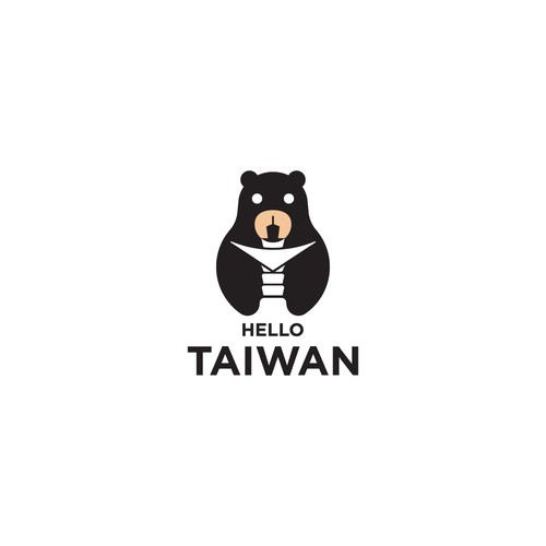 Hello Taiwan Black Bear Design by YDesign27