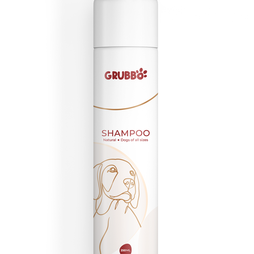 Design label for dog shampoo Design by Comsa