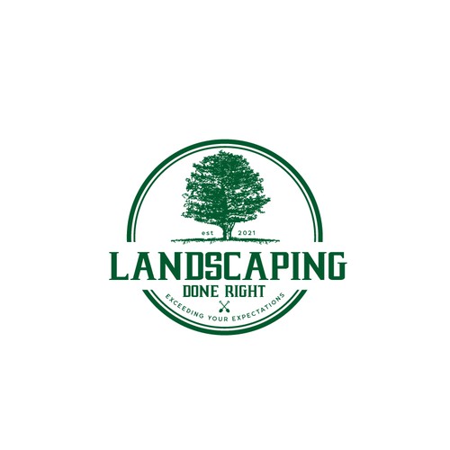 Searching for Clean, Indelible Logo for Landscaping Company Design by Arwen14