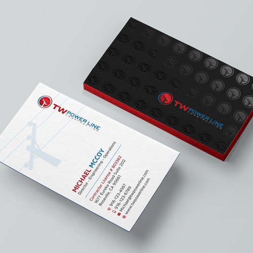 Business Card for a high voltage company Design by prosenjit_P