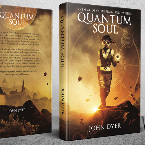 Quantum Soul - A science fiction novel Design by twinartdesign