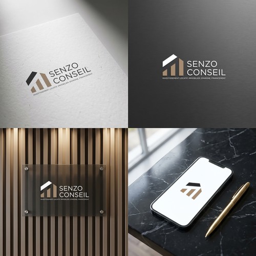 "Je cherche le meilleur créateur de logo de SENZO expert en investissement immobilier !" winning Infographic