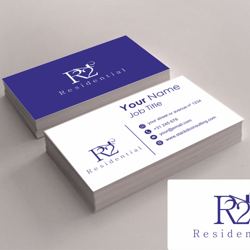 New Logo for R2 Residential Design by hugomaiadesign