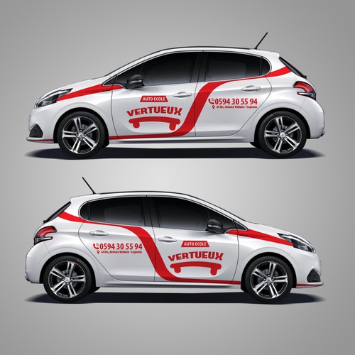 Simple Classy car design for a company that teach people how to drive Design by Priyo