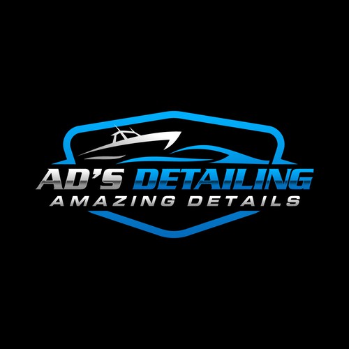 Fun & Professional Logo for established mobile car and boat detailing company Design by ⭐Biloo⭐