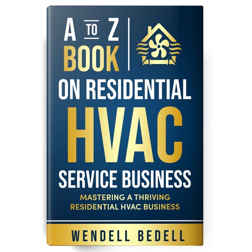 We need a powerful cover to a HVAC Business Operations Manual Réalisé par Shark Azer