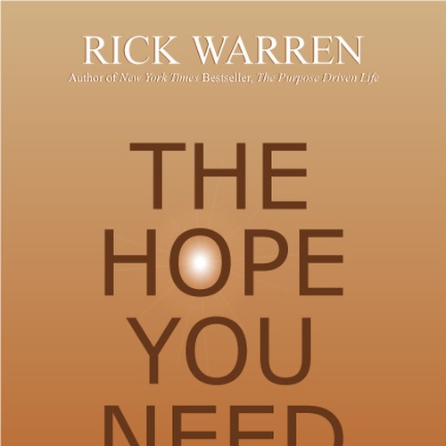 Design Rick Warren's New Book Cover Design réalisé par KamNy