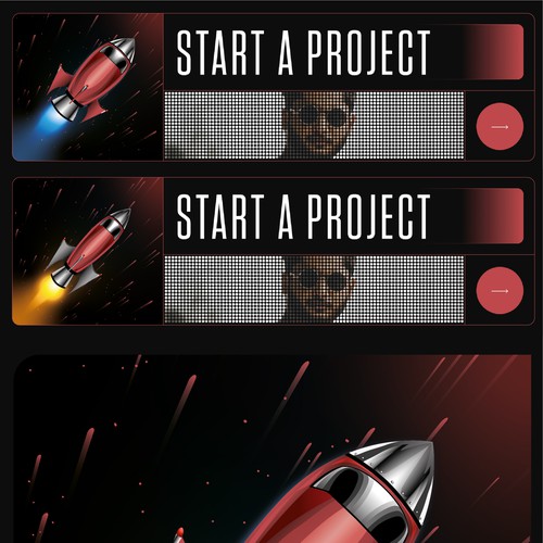 Modernized Rocket Graphics Design Branding Asset Design von Jotch.Art