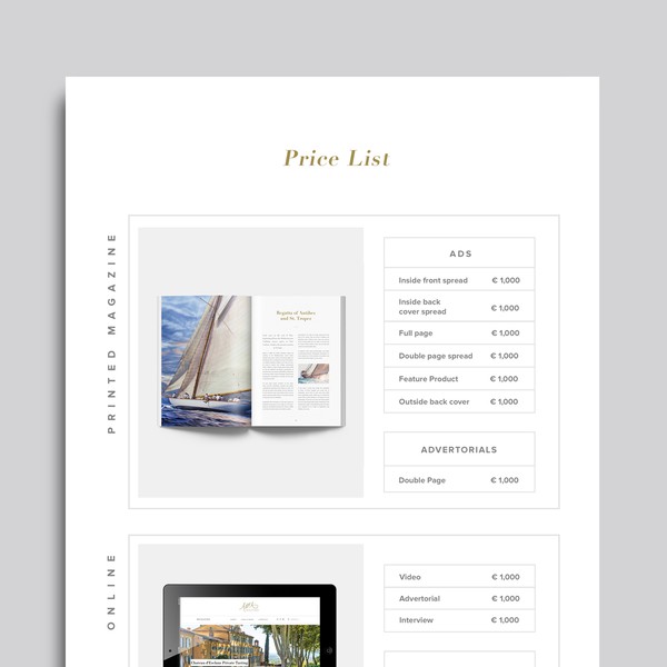 Design by Kiki Aly Studio titled "Minimal Media Kit Design"