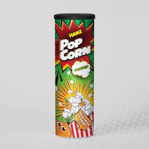 Premium Quality Popped Pop Corn Packaging Design réalisé par Dimario Moretti