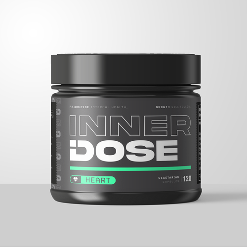 Minimal supplement bottle label design for male elite athletes Design by Mousers
