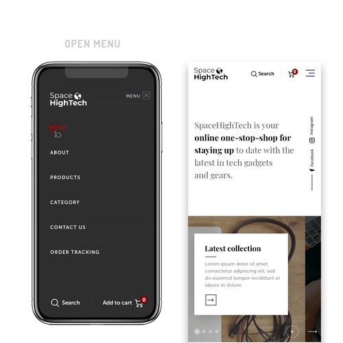 Web page design contest entry by MercClass