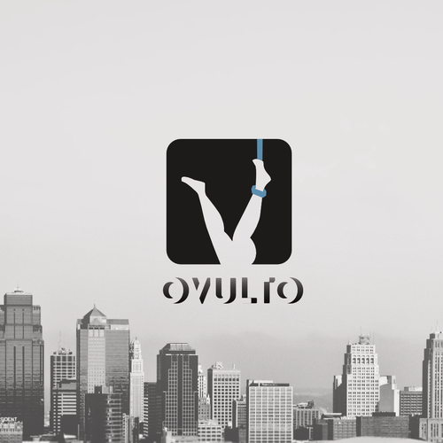 ""VULTO" suggests the shadows and ghost. We need a logo inspired by the tarot card "Le Pendu", using gradient effect" ganador Logotipos