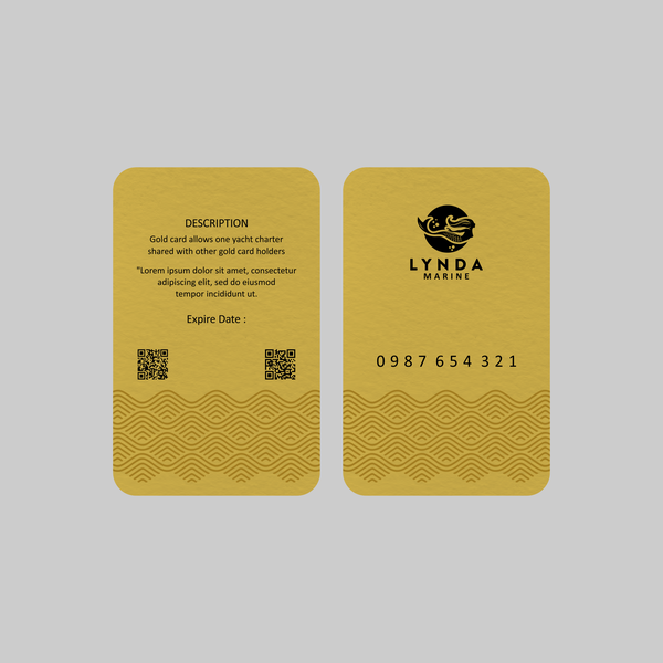 Design by dnite titled "LYNDA MARINE CARD"