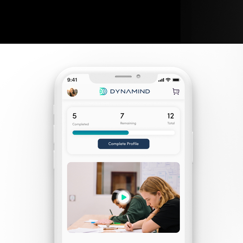 Mobile App Screens design for AI based Technology start up Design by C218 Design
