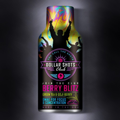 Create an eye-catching energy shot drink bottle design for the relaunch our eCommerce Supplement Shot Co.!! Design réalisé par Dimanist