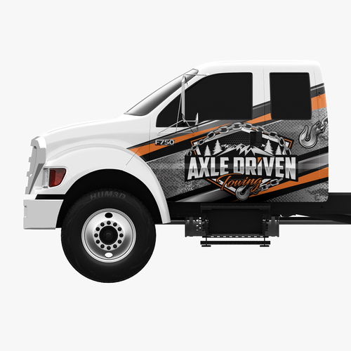 Bold Tow Truck Wrap Design by theANUNGs