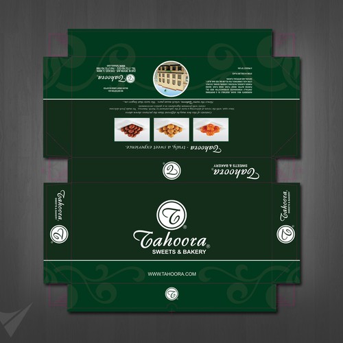 Help Tahoora Sweets & Bakery design their packaging boxes Diseño de Velvedy Designs