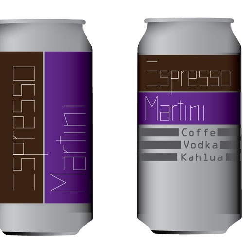 Logo / Product Design for new Espresso Martini beverage Design by Alexandrupd