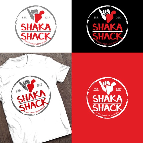 Diseño de Shaka Shack - Maui Food Cart Franchise Logo de Bender Design