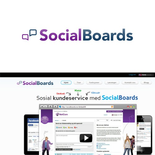 "SocialBoards" needs a great new logo! Design por BaliD