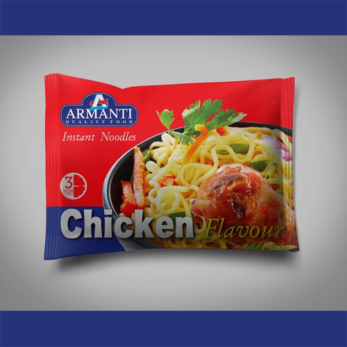 New Armanti Instant Noodles Design réalisé par syakuro