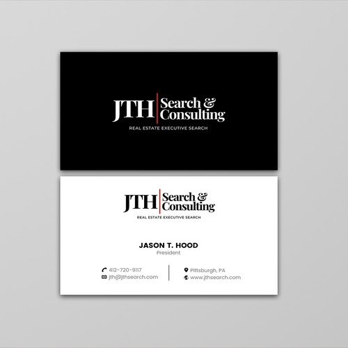 Business Card Design for Executive Search Firm Design by ™SF_Design™