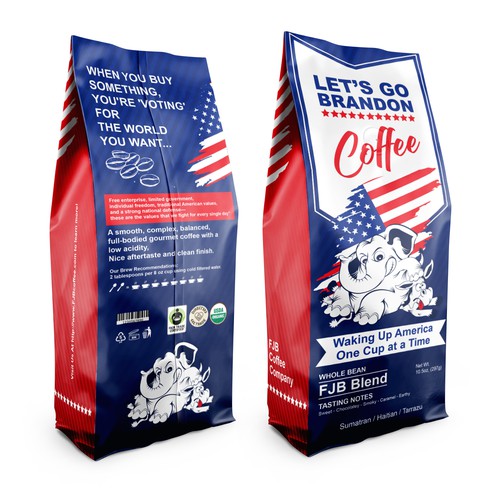 Coffee Bag design that appeals to "Let's Go Brandon" Coffee Drinkers Design von Scart-design