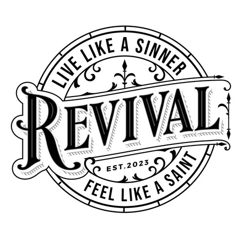 Designs Tent Revival Western Type Logo for IV/Infusion Spa in New