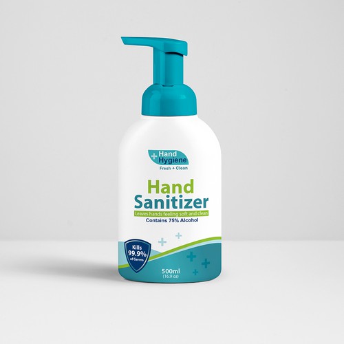 Hand Sanitizer Product Label / Logo Design Design by AdryQ