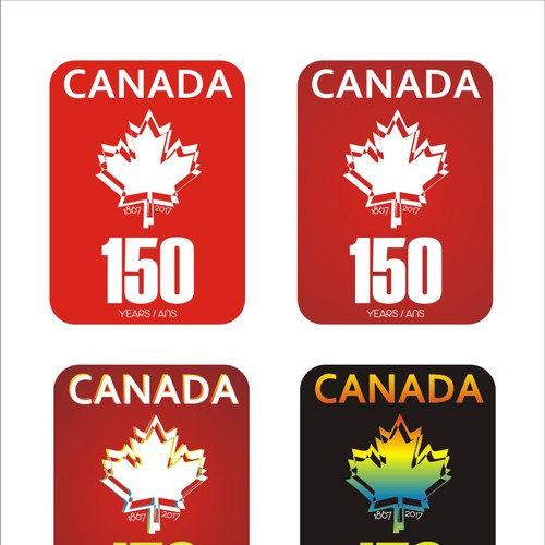 Community contest: Design Canada’s 150th birthday logo! Design by algerdesignsnc