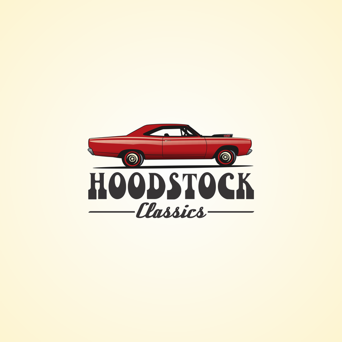 Create a late60's retro logo for a classic car dealership called