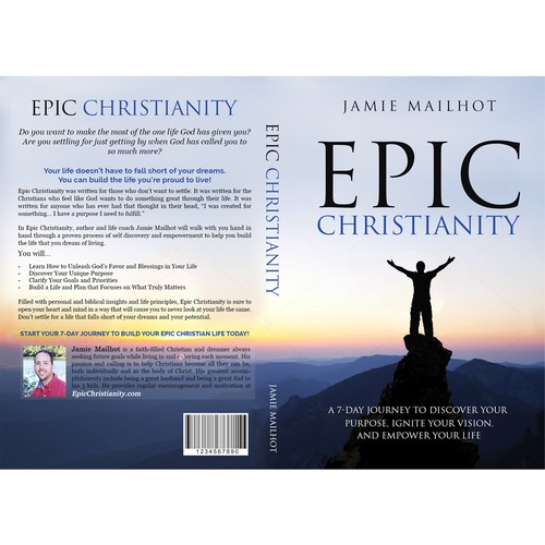 Epic Christianity Book Cover Design – Self Help and Life Motivation Christian Book – 6x9 Front and Back Design von Dreamz 14