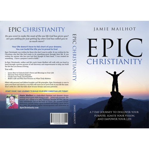 Epic Christianity Book Cover Design – Self Help and Life Motivation Christian Book – 6x9 Front and Back Design by Dreamz 14