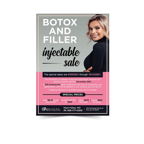 Botox and Filler Injectable Sale Add Design by Xnine